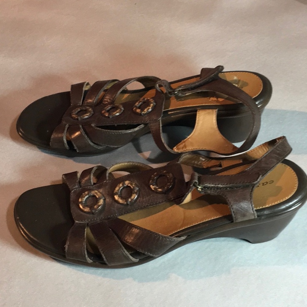 Bundled-Easy Spirit Sandals Size 8.5 Used VGC Brown Loheel